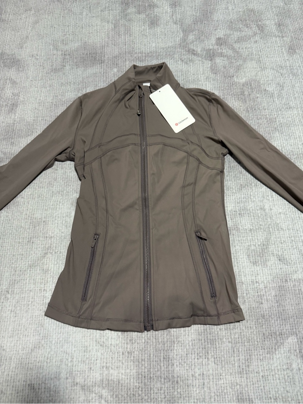lululemon athletica Taupe Stretch Zip Jacket